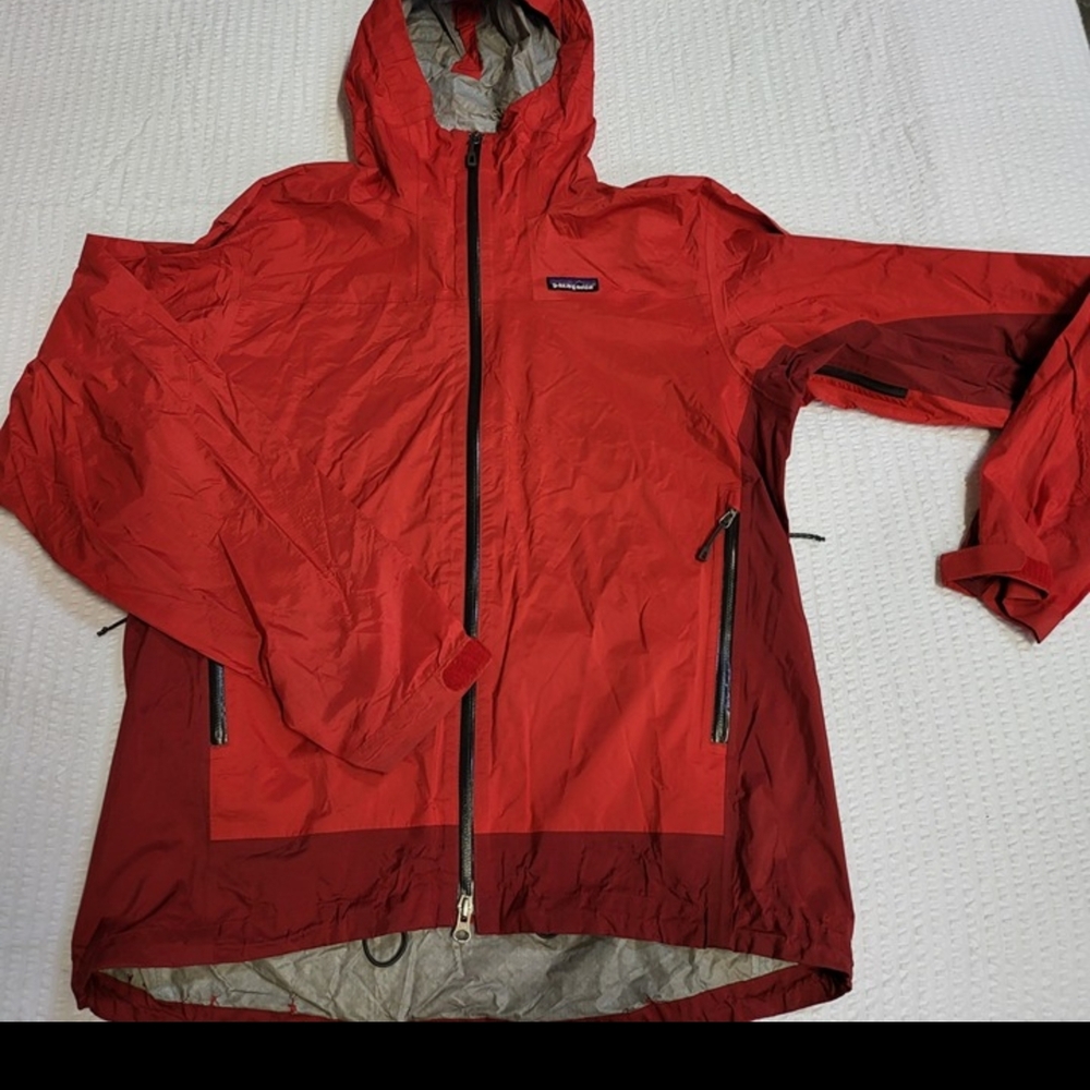 Red Patagonia Hooded Jacket